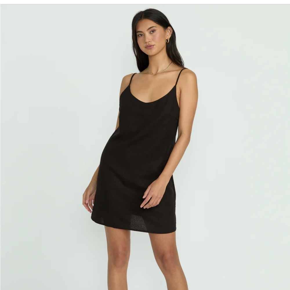 Billabong Love Mini Slip Dress Black